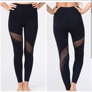 Zyia black leggings with cutout design